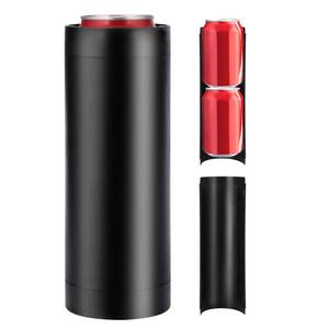 lot 14454 image: Double Tactical Can Holder Ultra Chill System Fits Two 12oz Slim Cans Black