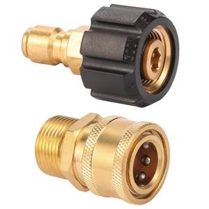 lot 14467 image: Sanpaint Pressure Washer Quick Connect Fittings, M22 14mm to 38 Inch