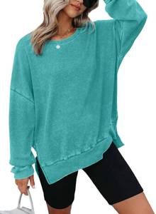 lot 14490 image: Dokotoo Womens Waffle Knit Sweatshirt Crew Neck Sz. S