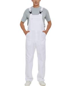 lot 14493 image: Work Idea Mens Bib Overalls, White, Large