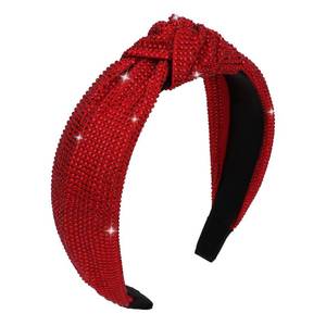 lot 14498 image: YISSION Red Rhinestone Knotted Headband