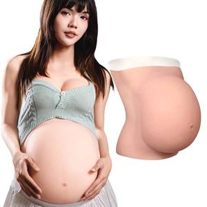lot 19029 image: Fake Pregancy Belly Realistic Silicone Pregnant Belly Fake Baby Bump Props