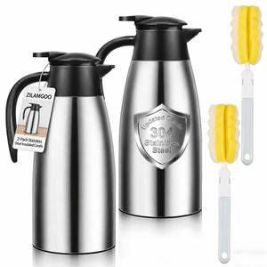 lot 19051 image: Zilamgoo 60oz Insulated Coffee Carafe 2-Pack