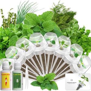 lot 20298 image: LYKOCLEAN Herb Seed Pod Kit Compatible with AeroGarden Hydroponics Growing System, Complete Indoor Gardening Supply (Herb, 8-pods)