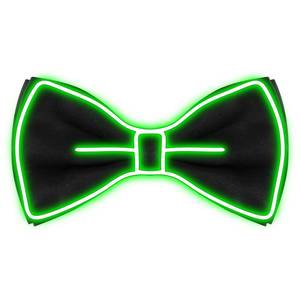 lot 20354 image: Hercicy 1 Pcs LED Light up Bow Tie for Women Men Carnival Party Green