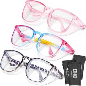lot 20366 image: OXG 3 Pack Stylish Safety Glasses for Women, ANSI Z87.1 Protective Eyewear