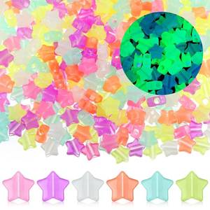 lot 20395 image: Kenning Glow in the Dark Star Pony Beads 500 Pc (Open Box, May Be Missing Pieces)