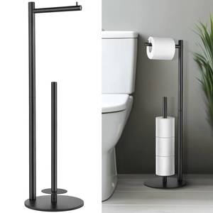 lot 20399 image: HHAOLUDUO Standing Toilet Paper Holder with Storage