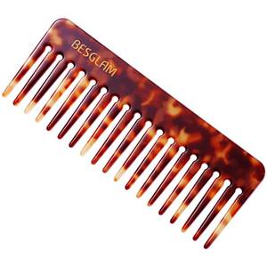 lot 20407 image: BESGLAM Wide Tooth Detangling Comb, 6 Inch Tortoise