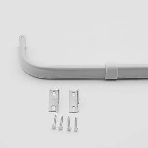 lot 20424 image: Yafa Home Fashion Adjustable Curtain Rod 26-48 White