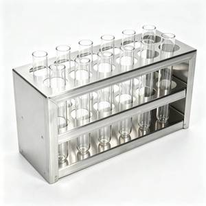 lot 20426 image: Yosoo Health Gear Metal Test Tube Rack 12-Hole 19mm