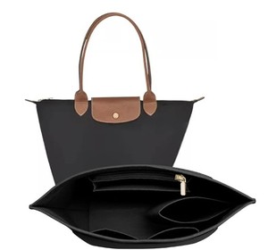 lot 8411 image: LOUKAYCCI Felt Purse Organizer Insert Medium Longchamp