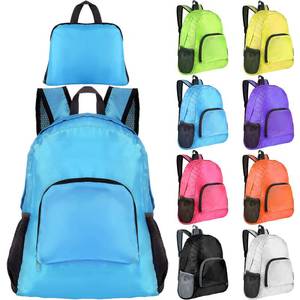 lot 1805 image: Silkfly 36 Pcs 17 Inch Backpack in Bulk Foldable Classic Back Packs Colorful Book Bags Assorted Colors Lightweight Bookbags for Outdoor Travel Supply, 8 Colors