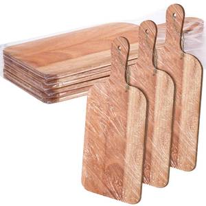 lot 1848 image: Patelai 6 Pcs Walnut Cutting Board Set with Handles 15 x 7 Inch Laser Engraving Wooden Charcuterie Kitchen Plain Serving Chopping Board Bulk for DIY Housewarming