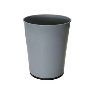 lot 2013 image: Bath Bliss 5 Liter Small Wastebasket  Round Open Top  Trash Can  Bathroom  Bedroom  Kitchen  Office  Dorm  Disposal Waste Bin  Garbage  Grey
