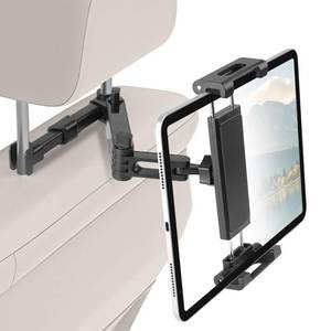 lot 2019 image: Kairiyard Tablet Holder for Car, 3 in 1 Extension Arm Adjustable Car Headrest Tablet Holder Road Trip Essentials Back Seat Tablets Cars Mount Compatible with iPad Pro, Air, Mini, 4.7-11 Devices