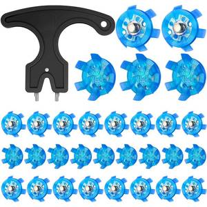 lot 2026 image: Cozypower 31 Pcs Golf Spikes Cleats 6mm Metal Screw with Tool,Blue