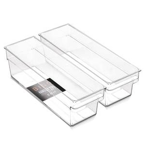 lot 2049 image: BINO  Plastic Storage Bins, Small - Shallow  THE HANDLER COLLECTION  Multipurpose Organizer Bins  Kitchen Pantry Organizers and Storage  Clear Containers for Organizing Home  Freezer Organizer