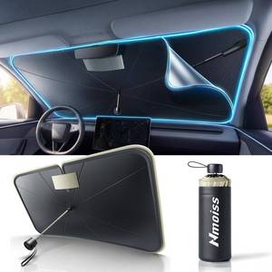 lot 2057 image: A 2026 Upgraded Nmoiss True Dual Layer Air Cool Windshield Sun Shade Umbrella