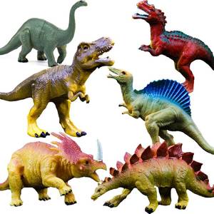 lot 2068 image: Dinosaur Toys for Kids Toddlers, 6-7 Inch Realistic Dino Figures 6 PCS