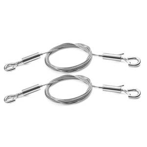 lot 2088 image: SIDENUO 2PCS Adjustable Suspension Cable kit,Picture Hanging Wire Kit Supports 66lbs,2.5m x1.5mm Stainless Steel Wire Rope for Hanging Heavy Frame Picture Photo Mirror Artwork Pendant and exhibits