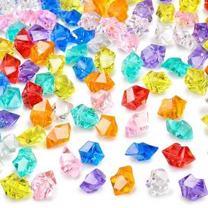 lot 2092 image: DOMESTAR 150 PCS Multicolored Acrylic Fake Gems, Ice Rocks for Vase Fillers
