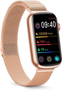 lot 2102 image: FITVII Slim Fitness Tracker with Blood Oxygen, Blood Pressure, 247 Heart Rate and Sleep Tracking, IP68 Waterproof Activity Trackers and Smart Watches with Step Tracker, Pedometer for Women Men