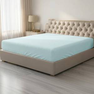lot 2109 image: HBHLFZ Twin XL Fitted Sheet Only, Soft Breathable Bottom Sheet - 39x80 Deep Pockets Twin XL Size Fitted Sheet - All Around Stretch Fit, Wrinkle Resistant, Colorfast - Easy Care, Light Blue