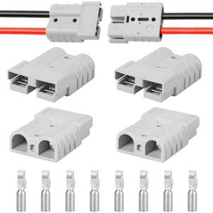 lot 2126 image: Mindow 120 Amp 4Pcs Battery Quick ConnectDisconnect Connector, 4-6 Gauge Compatible with Anderson Connector for Rescue Winch, Motor Recovery, Winch Trailer, Traction System