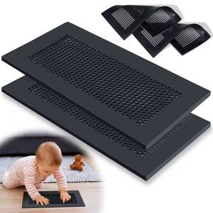 lot 2130 image: Orzbow Baby Proofing Soft Silicone Vent Cover, Easy Install, Black, 2 Pack