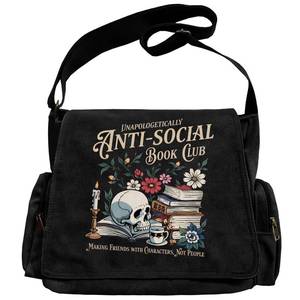 lot 2134 image: Pattern Messenger Bag Canvas Crossbody Bags WomenMen Purses with Pockets