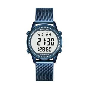 lot 2147 image: TIMEURE Pedometer Watch for Women, Step Counter Watch, No App or Charging