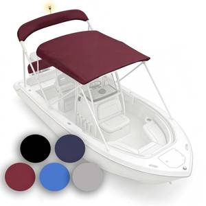 lot 7136 image: Fapaulen 4 Bow Bimini Top Replacement Canvas 85-90  Retail $129.99