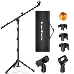 lot 7140 image: InnoGear Mic Stand Tripod Boom Arm Adjustable Height