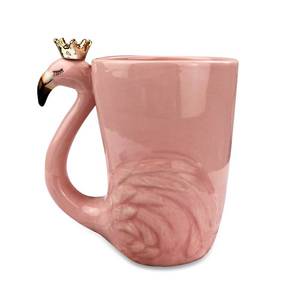 lot 7151 image: Renawe Flamingo Ceramic Coffee Mug 16 oz