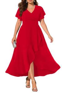 lot 7162 image: Pinup Fashion Plus Size Black Cocktail Party Dressl 20w (black)