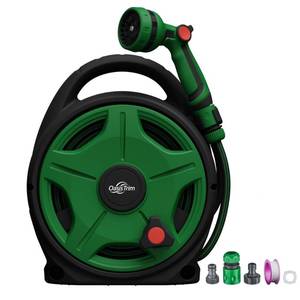 lot 7166 image: OasisTrim 12 x 50 ft Retractable Garden Hose Reel