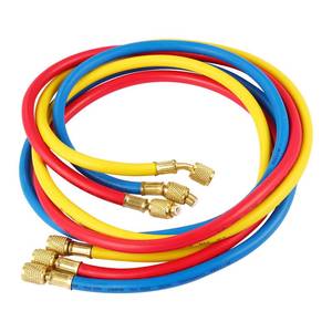 lot 8291 image: 3Pcs R134a AC Manifold Gauge Hose Kit 60 Inch