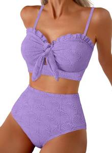 lot 8295 image: Herseas Womens Seashell Textured Bikini Set Large