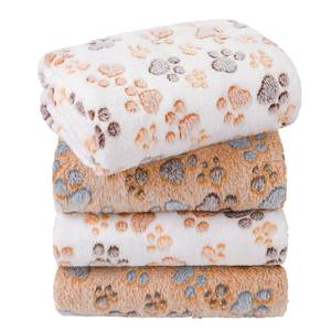 lot 8296 image: LINENLUX Dog Blankets 4-Pack Fleece Pet Throw