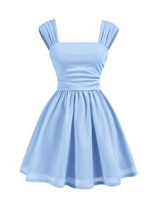 lot 8354 image: BEAUDRM Girls Sleeveless A-Line Summer Dress