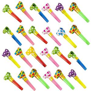 lot 8362 image: Fnqiank 30-Piece Colorful Party Blower Noisemakers