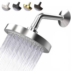 lot 8480 image: CircleSplash Chrome Rainfall Shower Head 6 Inch