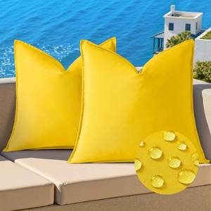 lot 8483 image: decorUhome Outdoor Waterproof Pillow Covers 18x18 Set of 2