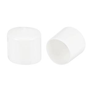 lot 8493 image: uxcell Rubber End Caps 56mm White Vinyl Plug 4pc