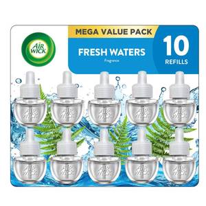 lot 9708 image: Air Wick Plug In Refills Fresh Waters, Essential Oils,10 Count