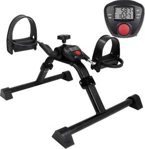 lot 9717 image: Vaunn Foldable Compact Professional Wrist Arm Leg Strengtheners Pedal Exerciser with Electronic Display for Indoor Exerciser and Physical Therapy (Gun Metal Black)