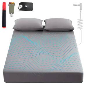 lot 9740 image: Grounding Sheets King, 90% Organic Cotton 10% Pure Silver Fiber,Grounded Bed Sheet Kit, Deep Pocket Grounded Bed Sheet, Relieves Pain - Used for Healthy Sleep Therapy (Gray, King)