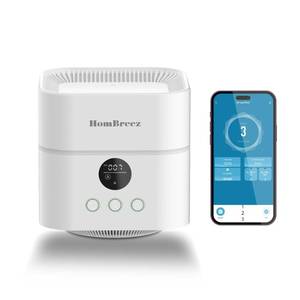lot 9744 image: HomBreez Air Purifier and Humidifier Combo for Bedroom, Covers Up to 200ft�, H13 True HEPA Filter, 400ML Water Tank, Quiet Cool Mist Top Fill Essential Oil Diffuser for Baby, Pet Room, APP Control