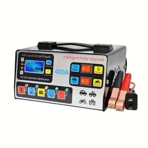 lot 9763 image: Car Battery Charger with Smart Pulse Repair for 12V24V Battery for Car, Motorcycle, Truck and More
